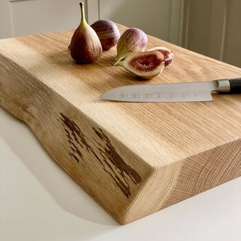 Large Live Edge James Martin Oak Chopping Board, 3 of 9