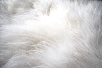 Pure White Icelandic Sheepskin Rug 100% Natural, 3 of 3
