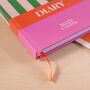 2025 Diary | A5 Hardcover Week To View | Cabana Stripe, thumbnail 3 of 12