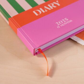 2025 Diary | A5 Hardcover Week To View | Cabana Stripe, 3 of 12