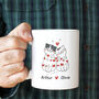 Personalised Cat Couple Mug Gift With Names, thumbnail 7 of 8