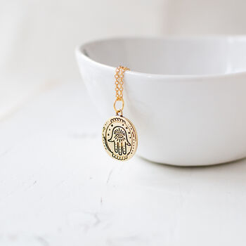 Hamsa Pendant Necklace, 4 of 6