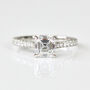 Lab Grown Asscher Cut Diamond Engagement Ring, thumbnail 1 of 6