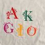 Personalised Floral Letter Kids Apron, thumbnail 3 of 5