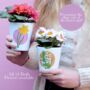 Birth Flower Personalised Plant Pot Birthday Gift, thumbnail 1 of 8