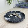 Black Marbled Round Trinket Tray Dish, thumbnail 2 of 5