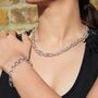 Sterling Silver Equine Chain Charm Bracelet, thumbnail 10 of 11