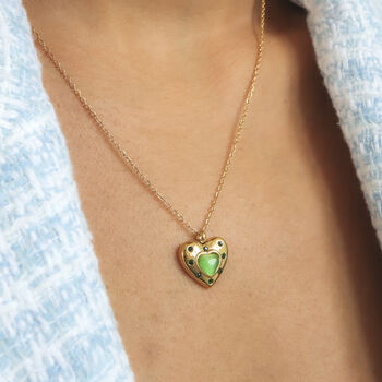 Non Tarnish Heart Necklace, 2 of 10