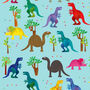 Dinosaur Gift Wrap Two Sheets, thumbnail 2 of 5
