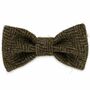 Chester's Country Green Harris Tweed Dog Bow Tie, thumbnail 1 of 2