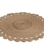 Oriental Large Round Jute Rug, thumbnail 3 of 3