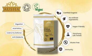 Organic Ginger Powder 500g For Cooking Digestion, 5 of 12