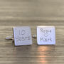 Personalised 10th Anniversary Cufflinks, thumbnail 1 of 3