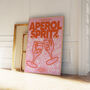 Aperol Spritz | Cocktail Print | Drink | Bar | Wall Art | A5 A4 A3 | Typographic | Wall Decor | Illustration | Summer | Poster, thumbnail 2 of 4