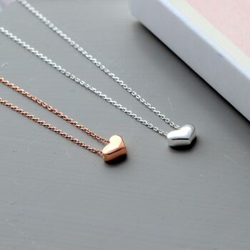 Distance Means So Little Friendship Heart Necklace, 6 of 6