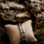 Algarve Engraved Stainless Steel And Walnut Bracelet, thumbnail 4 of 7