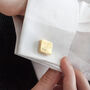 Personalised Initials Square Cufflinks, thumbnail 4 of 12