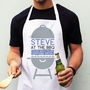 Personalised At The BBQ Apron Gift For Dad Kitchen, thumbnail 1 of 2