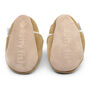 Dotty Fish Tan Soft Suede Baby And Toddler Slippers, thumbnail 5 of 8