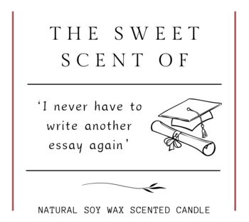 Funny University Graduation Scented Candle Gift For Friend, 6 of 10