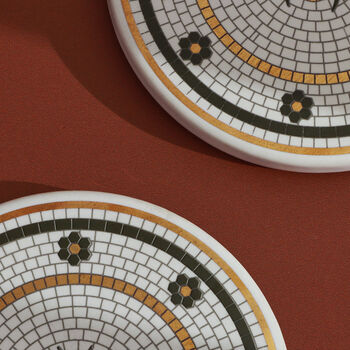 G Decor Buzzing Beauty Mosaic Coasters, 3 of 5