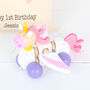 Pull Along Toy Unicorn Toy With Personalised Cotton Bag, thumbnail 3 of 6