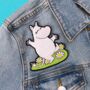 Moomin Moomintroll Happy Sew On Patch, thumbnail 2 of 2