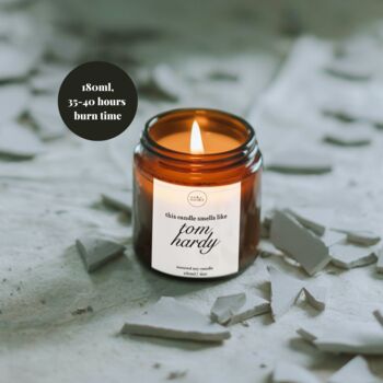 Smells Like Tom Hardy Candle, Gifts For Film Lovers, 2 of 11