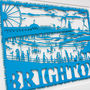 Brighton Seafront Folk Art Papercut, thumbnail 1 of 5
