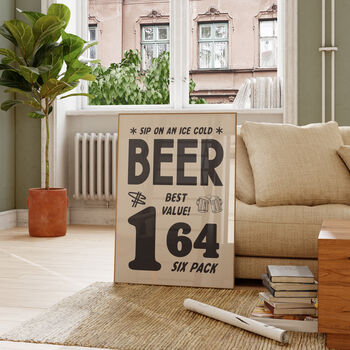 Vintage Beer Wall Art Retro Advert Drink Print, 3 of 5