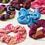Recycled Sari Hair Scrunchie, thumbnail 1 of 2