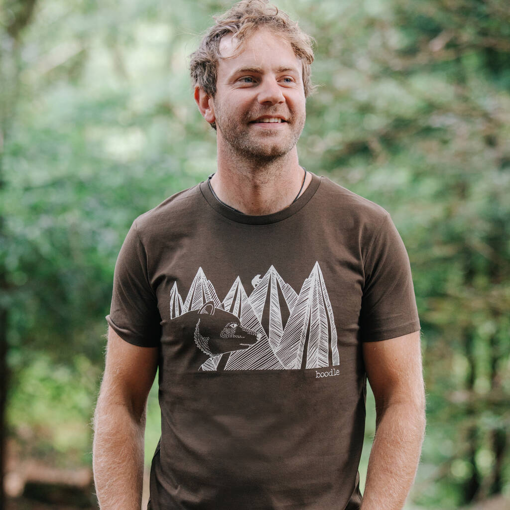 Organic Mountain Bear T Shirt By boodle