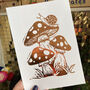 Foil Fairy Tale Toadstool Mushroom Foil Print A5, thumbnail 4 of 6