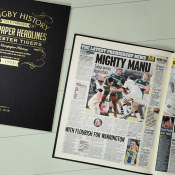 Personalised Rugby Team Gift Book, 3 of 7