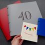 Leather Birthday Guest Book, thumbnail 3 of 8