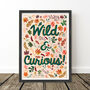 Wild And Curious Woodland Nursery Print, thumbnail 6 of 7