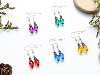 Christmas Fairy Light Drop Earrings – Mix And Match, 4 of 10