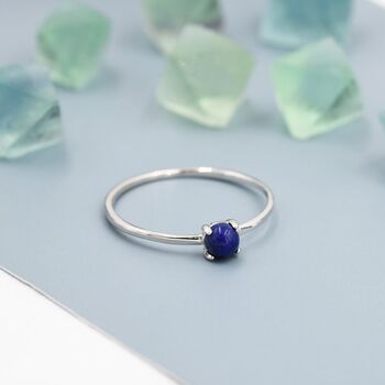 Lapis Lazuli Ring In Sterling Silver, 4 of 10