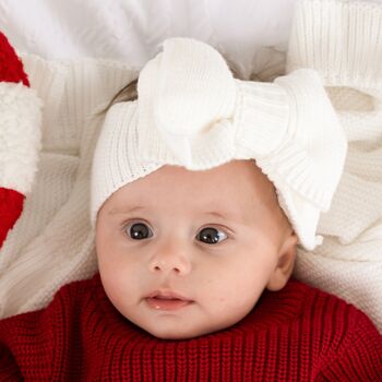 Christmas Personalised Embroidered Candy Cane Knitted Jumper, 6 of 10
