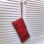 Red Satin Clutch Handbag Ella, thumbnail 3 of 7
