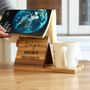 Personalised Book Stand And Coaster Weekend Is Fully Booked Gift, thumbnail 5 of 6