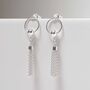 Sterling Silver Tassel Earrings, thumbnail 2 of 8