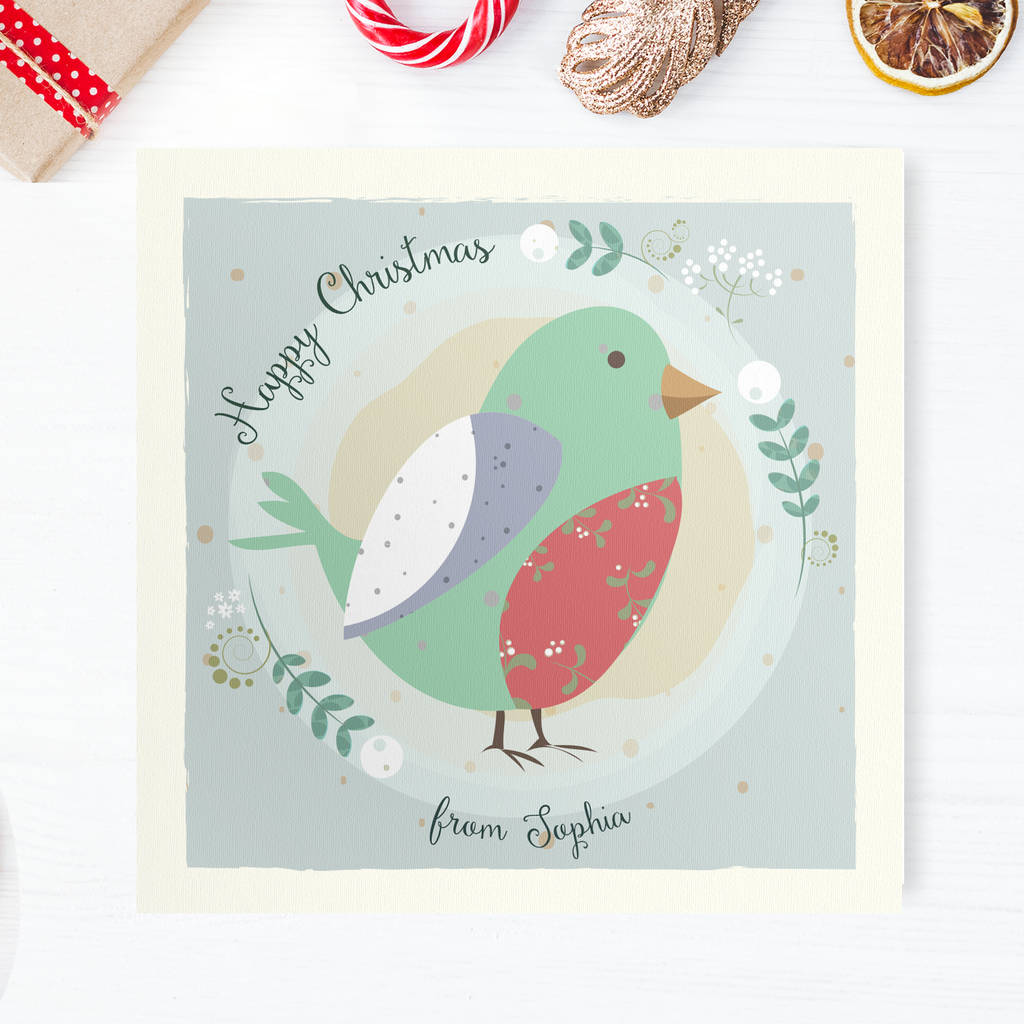 Christmas Mini Cards Robin