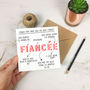 Personalised 'Things That Make You Fiancée' Card, thumbnail 2 of 4