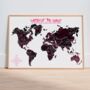 Women Of The World Map Print, thumbnail 1 of 5