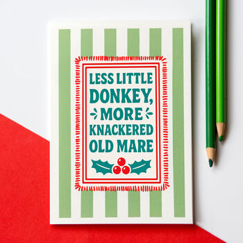 Cheeky Christmas Card For Women, 3 of 3