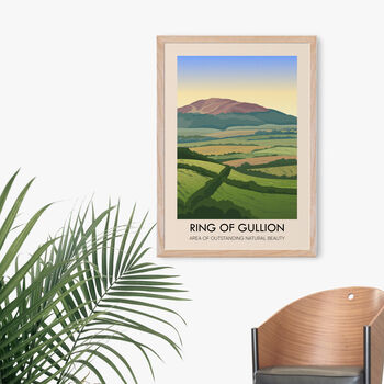Ring Of Gullion Aonb Travel Poster Art Print, 4 of 8