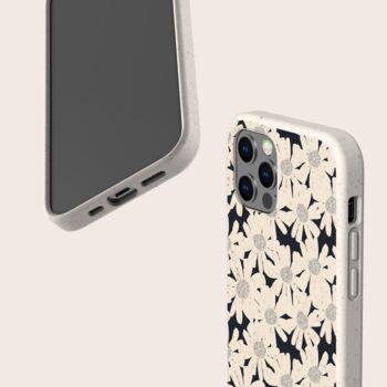 White Flowers, Biodegradable Phone Case, 5 of 8