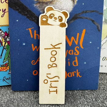 Personalised Panda Bookmark Childrens Gift, 6 of 7