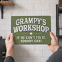 Personalised Dad's Workshop Metal Sign, thumbnail 2 of 4
